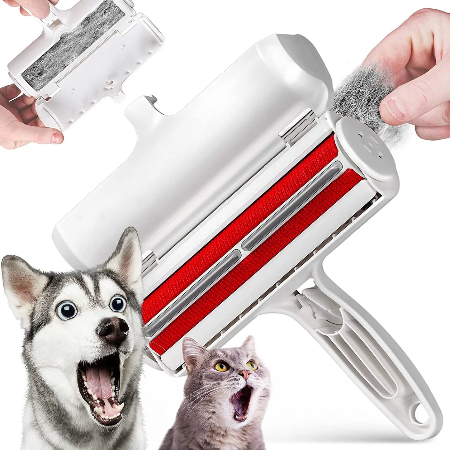 Pet Hair Remover Roller Lint Brush Dog Cat Fur Cleaning Tool for Home Furniture Sofa Clothes GWFD07