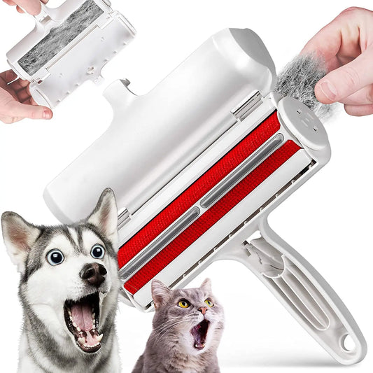 Pet Hair Remover Roller Lint Brush Dog Cat Fur Cleaning Tool for Home Furniture Sofa Clothes GWFD07