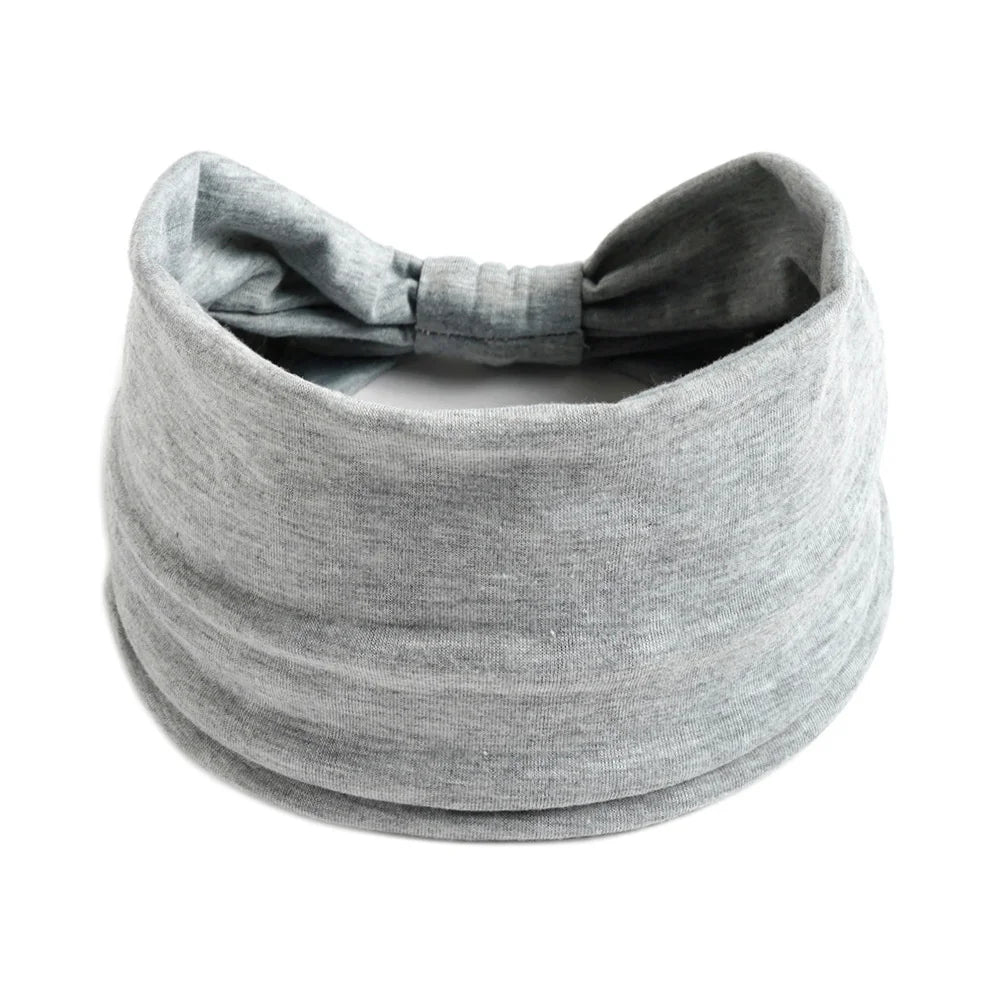 Wide Headbands for Women Stylish Head Wraps Boho Hairbands Sport Yoga Turban Cotton Non-Slip Bandana Hair Accessories