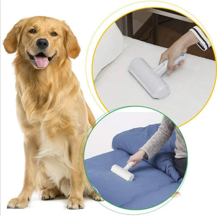 Pet Hair Remover Roller Lint Brush Dog Cat Fur Cleaning Tool for Home Furniture Sofa Clothes GWFD07
