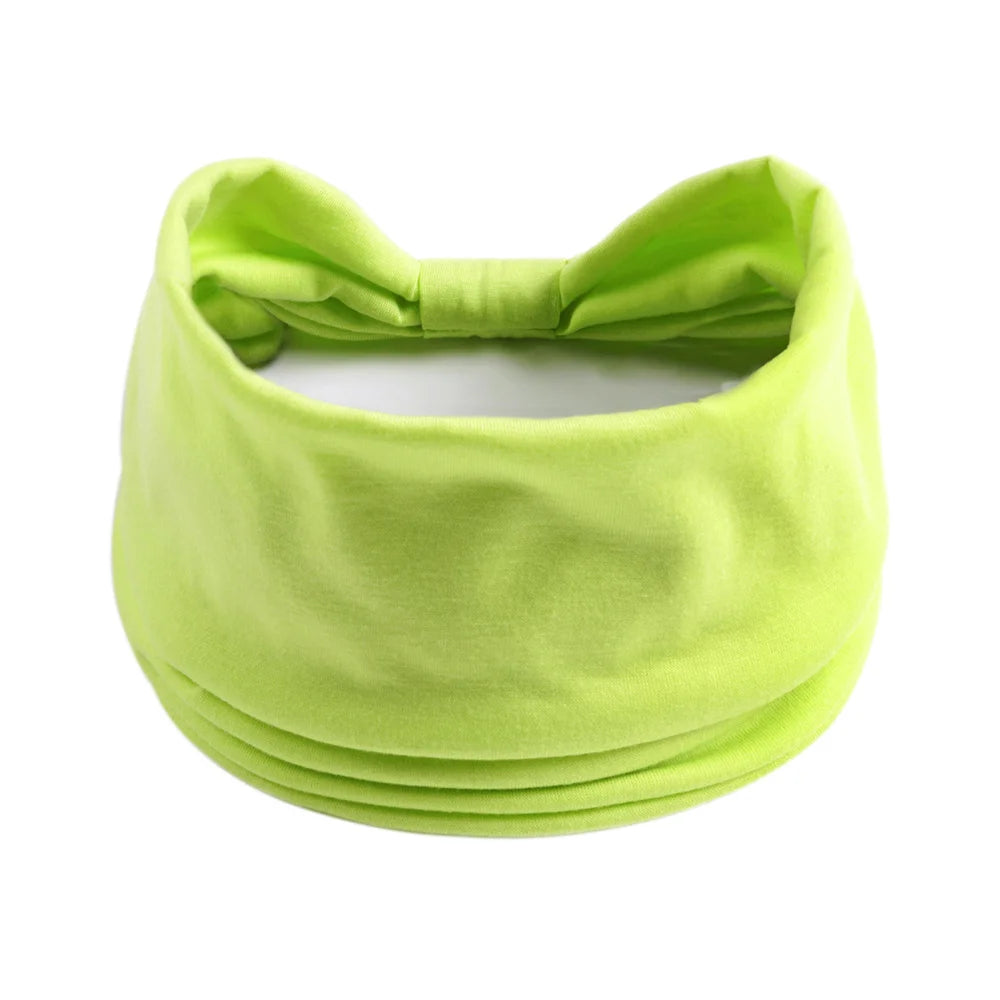 Wide Headbands for Women Stylish Head Wraps Boho Hairbands Sport Yoga Turban Cotton Non-Slip Bandana Hair Accessories