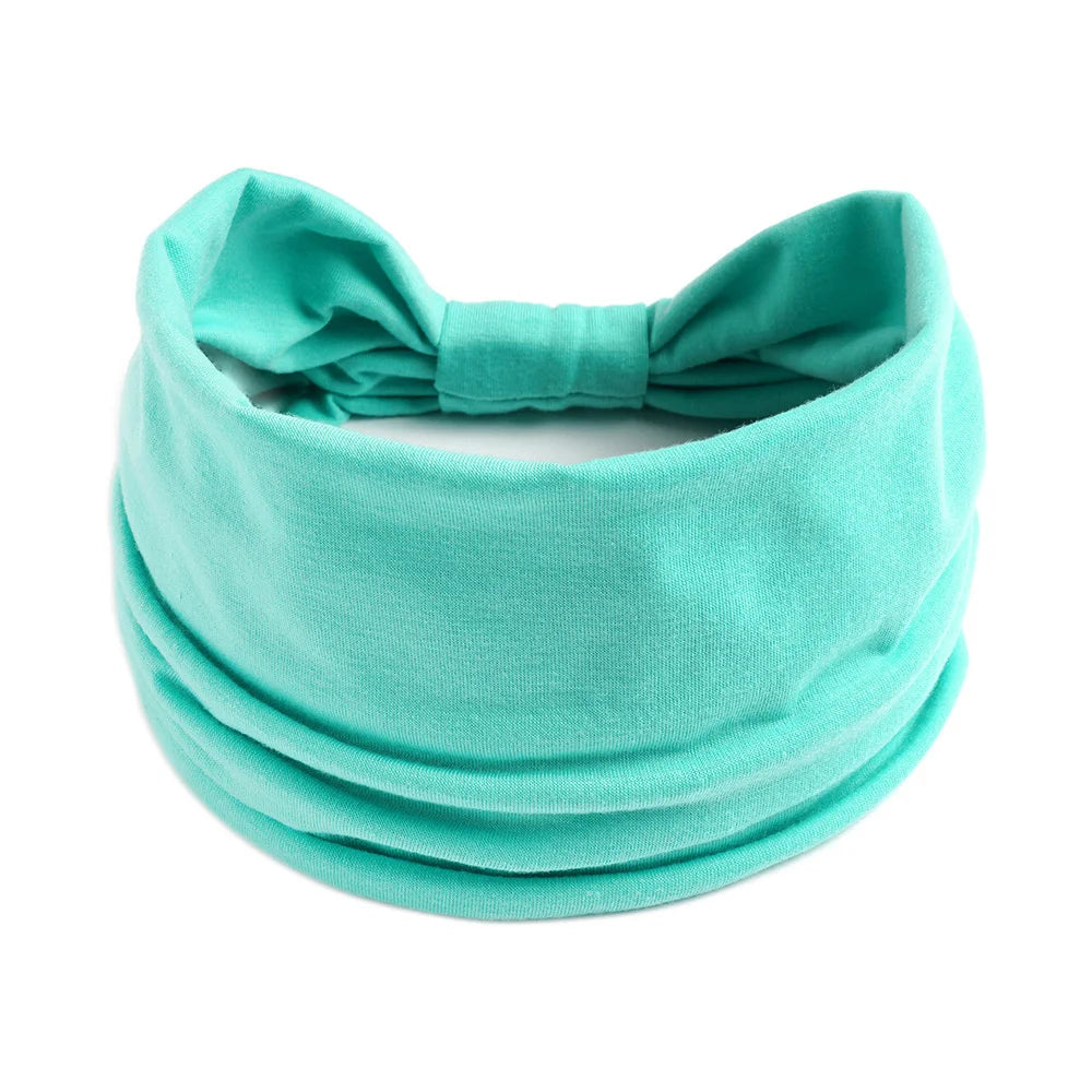 Wide Headbands for Women Stylish Head Wraps Boho Hairbands Sport Yoga Turban Cotton Non-Slip Bandana Hair Accessories