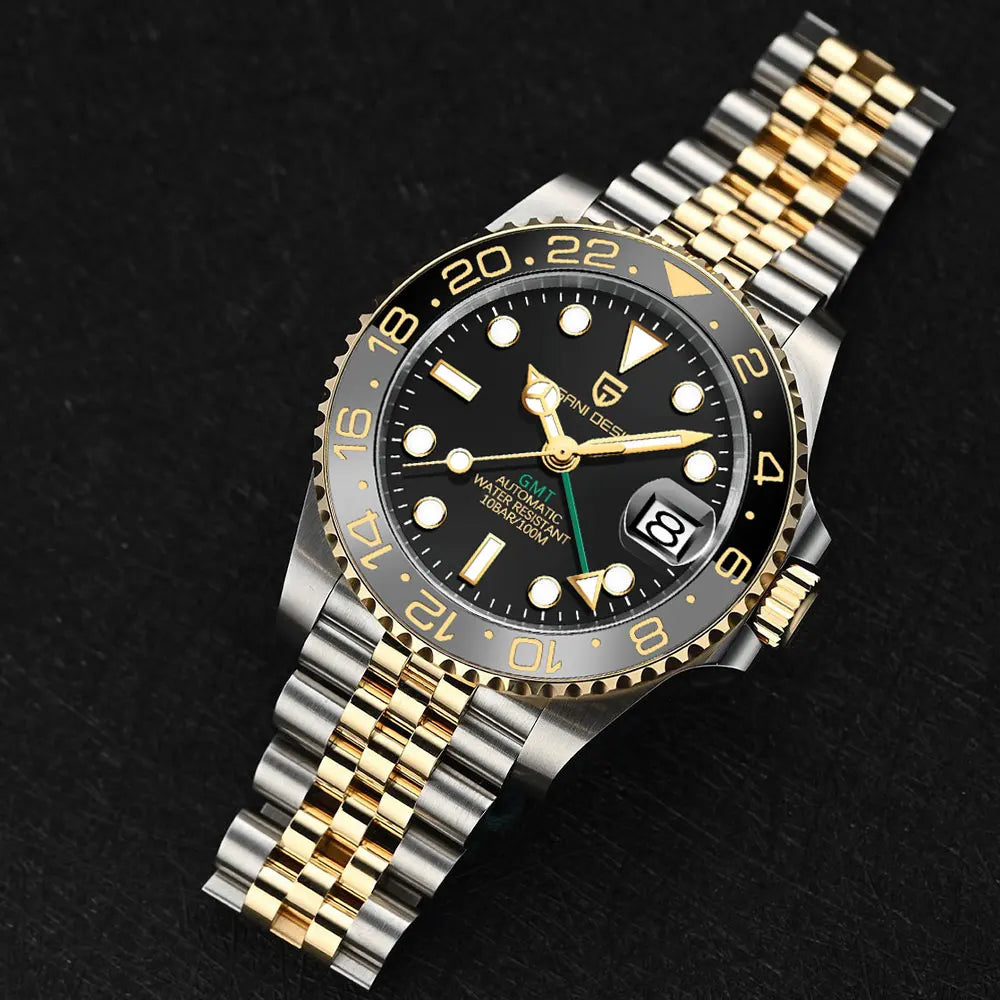 New GMT Watch PAGANI DESIGN 40mm Men Wristwatch Classic Luxury Mechanical Watches Top Brand 100M Waterproof Watches for Man 2026
