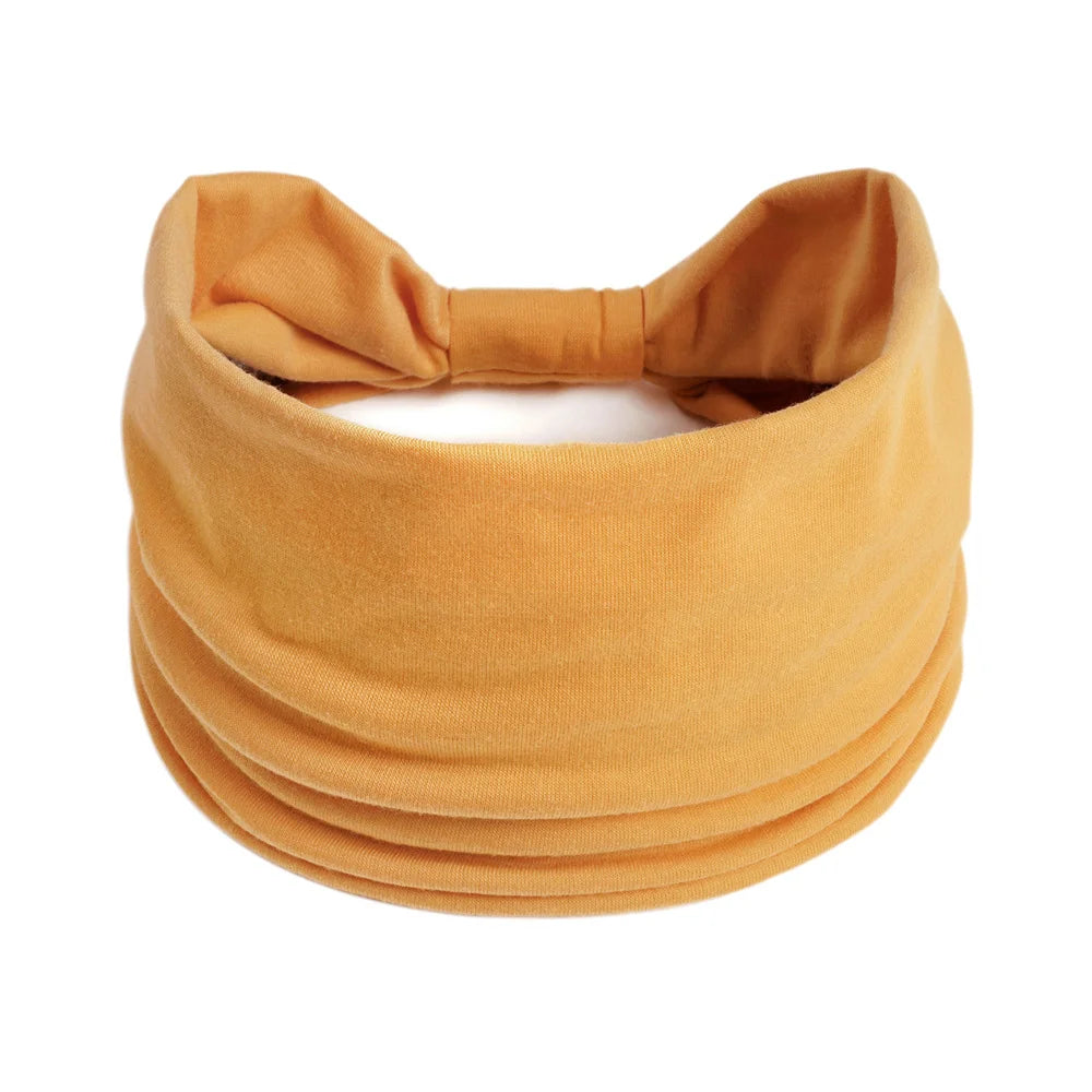 Wide Headbands for Women Stylish Head Wraps Boho Hairbands Sport Yoga Turban Cotton Non-Slip Bandana Hair Accessories