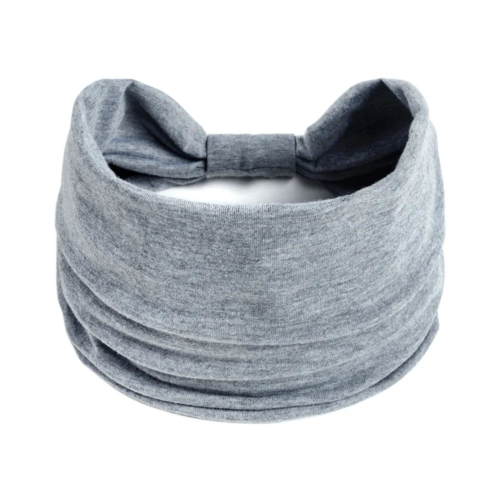 Wide Headbands for Women Stylish Head Wraps Boho Hairbands Sport Yoga Turban Cotton Non-Slip Bandana Hair Accessories