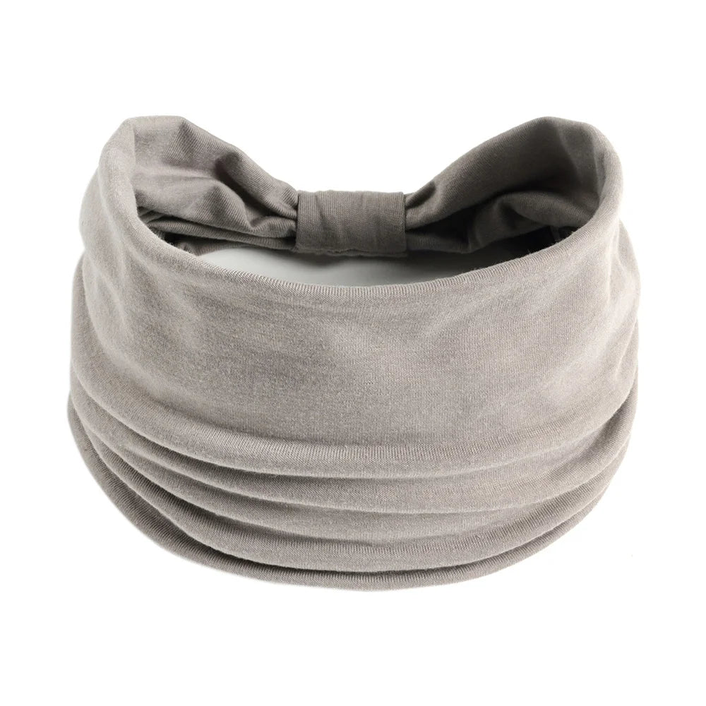 Wide Headbands for Women Stylish Head Wraps Boho Hairbands Sport Yoga Turban Cotton Non-Slip Bandana Hair Accessories