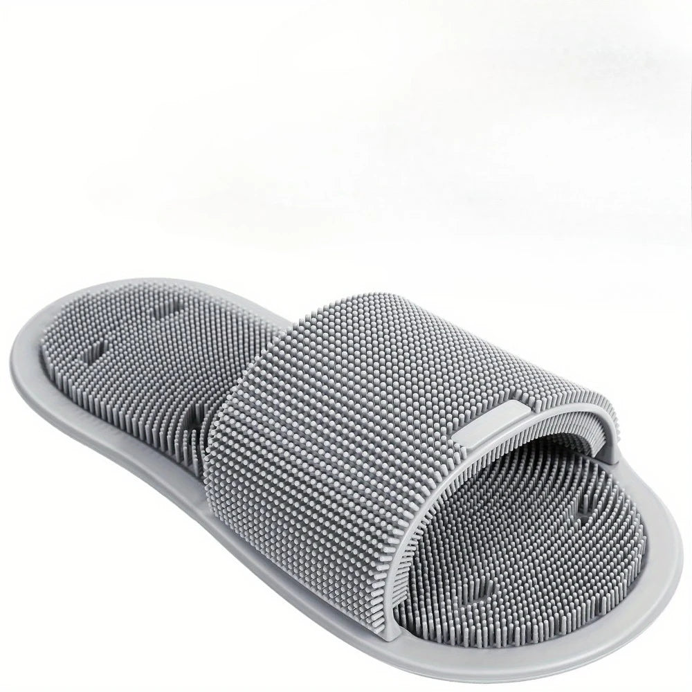 Shower Foot Scrubber Silicone Foot Brush Cleaner Non Slip Suction Cups Clean Exfoliate and Massage Feet No Bend Bathing Tools