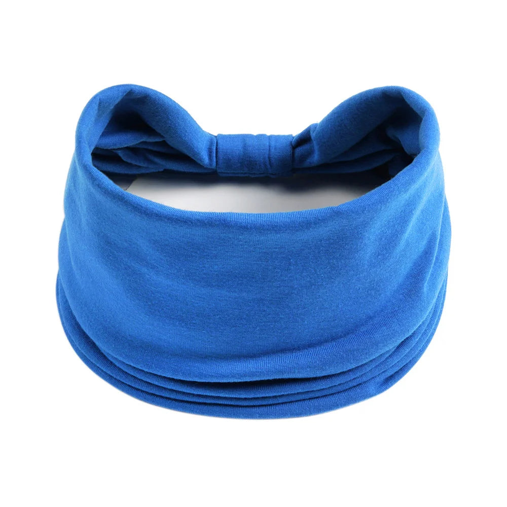 Wide Headbands for Women Stylish Head Wraps Boho Hairbands Sport Yoga Turban Cotton Non-Slip Bandana Hair Accessories
