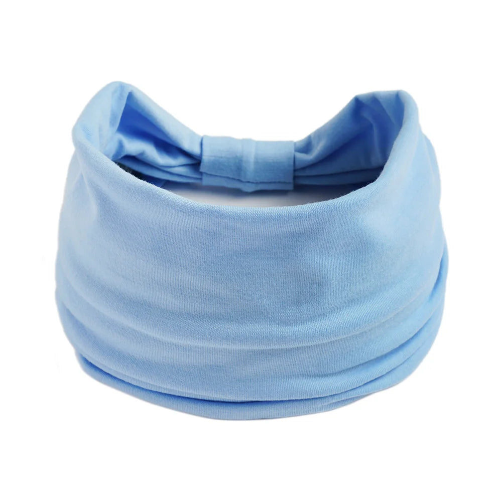 Wide Headbands for Women Stylish Head Wraps Boho Hairbands Sport Yoga Turban Cotton Non-Slip Bandana Hair Accessories