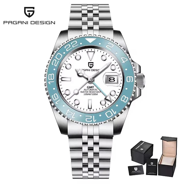 New GMT Watch PAGANI DESIGN 40mm Men Wristwatch Classic Luxury Mechanical Watches Top Brand 100M Waterproof Watches for Man 2026