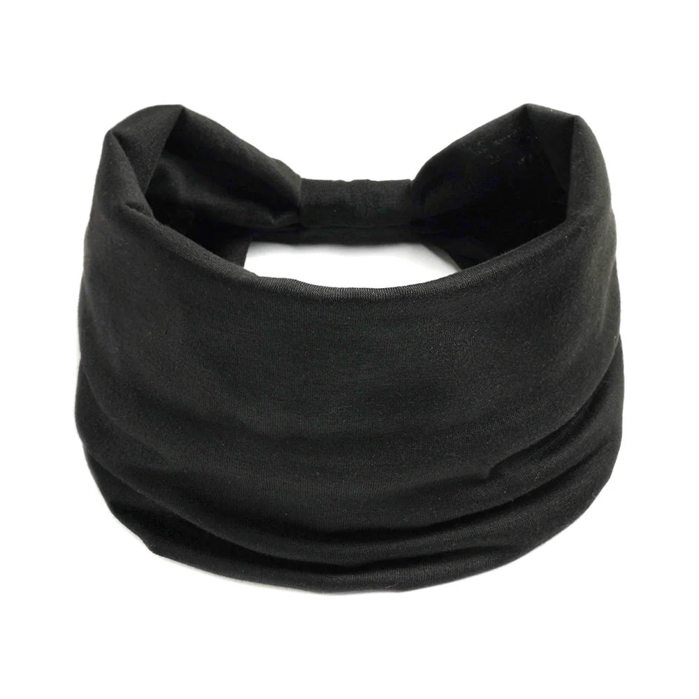 Wide Headbands for Women Stylish Head Wraps Boho Hairbands Sport Yoga Turban Cotton Non-Slip Bandana Hair Accessories