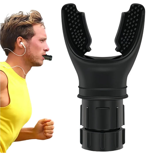 1PCS Breathing Trainer,Premium Silicone Trainer,Boost Breathing Patterns,Adjustable Resistance Levels,Compact, Portable