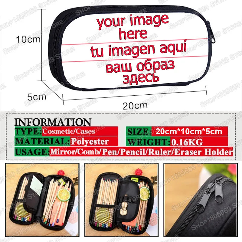 Cool Death Skull Cosmetic Cases Pencil Holder Kids Bag Boys Azrael Grim Reaper Pencil Box School Cases Children Makeup Bags