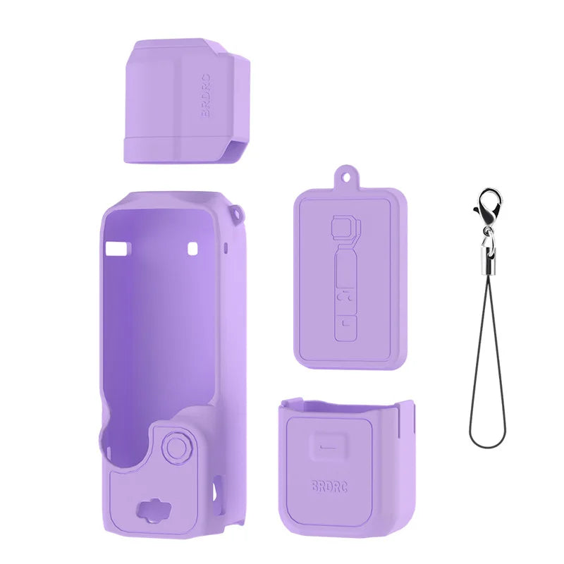 Case for DJI OSMO Pocket 4 3 Silicone Protective Cover Anti-Scratch Lens Cap Protector for Pocket4 Case Camera Shell Accessories