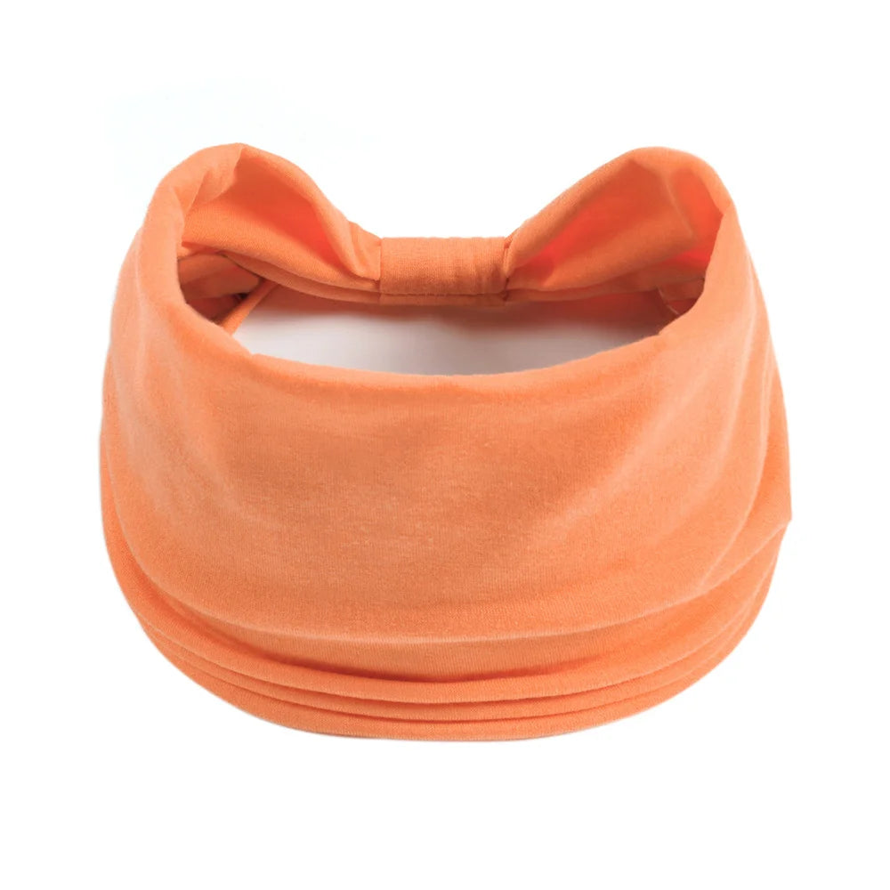 Wide Headbands for Women Stylish Head Wraps Boho Hairbands Sport Yoga Turban Cotton Non-Slip Bandana Hair Accessories