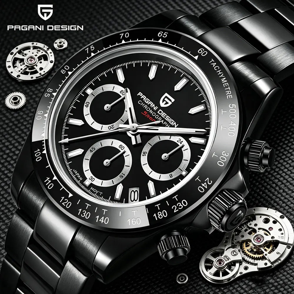 PD-1644 PAGANI DESIGN 2026 New Men Watch Top Brand Luxury Mens Quartz Wristwatch Man Chronograph Waterproof Watches for Men Gift