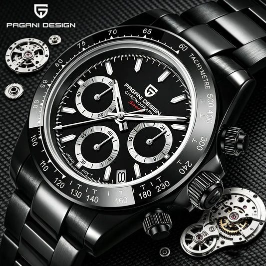 PD-1644 PAGANI DESIGN 2026 New Men Watch Top Brand Luxury Mens Quartz Wristwatch Man Chronograph Waterproof Watches for Men Gift