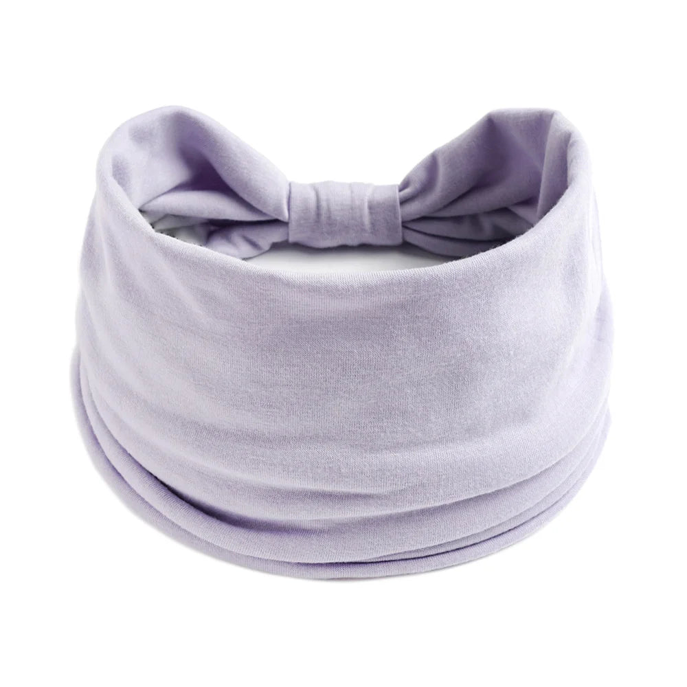 Wide Headbands for Women Stylish Head Wraps Boho Hairbands Sport Yoga Turban Cotton Non-Slip Bandana Hair Accessories