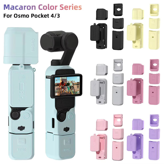 Case for DJI OSMO Pocket 4 3 Silicone Protective Cover Anti-Scratch Lens Cap Protector for Pocket4 Case Camera Shell Accessories