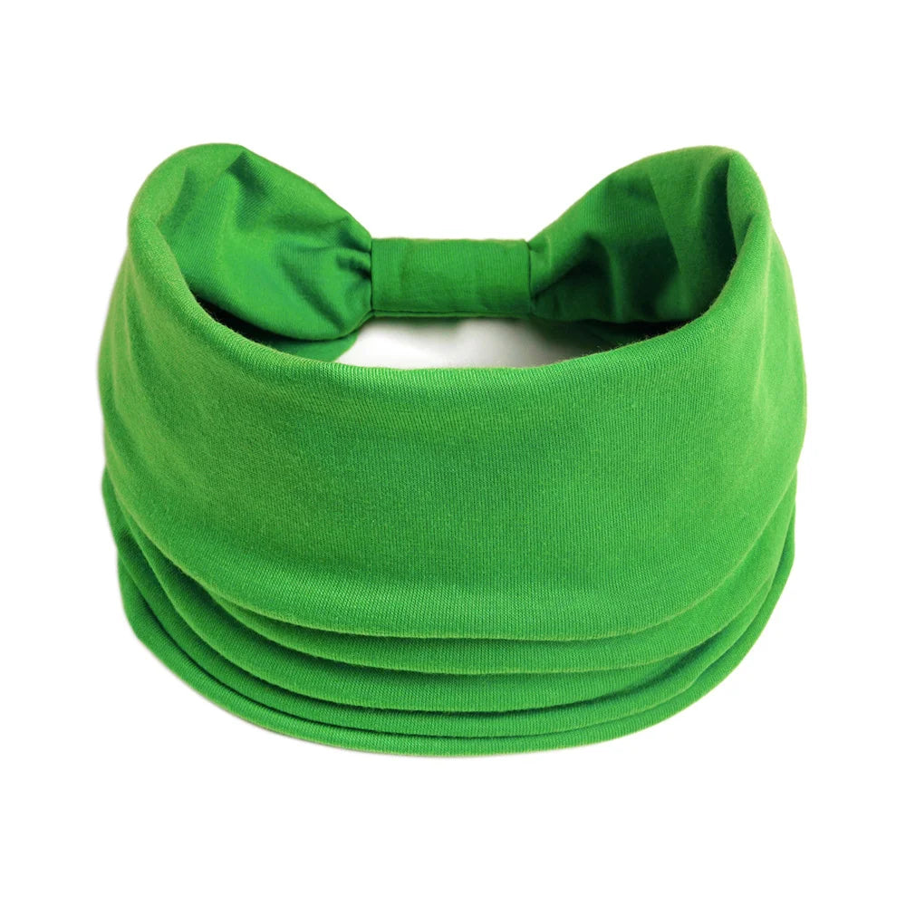 Wide Headbands for Women Stylish Head Wraps Boho Hairbands Sport Yoga Turban Cotton Non-Slip Bandana Hair Accessories