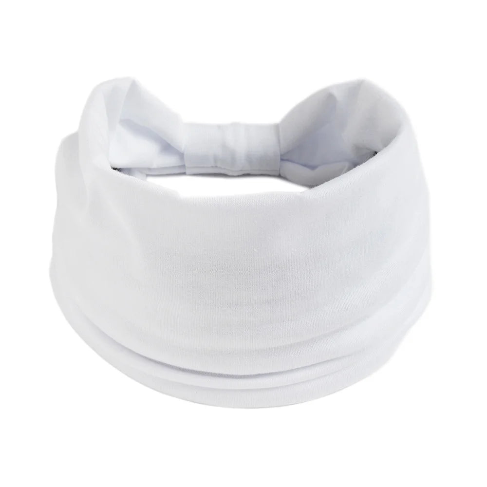 Wide Headbands for Women Stylish Head Wraps Boho Hairbands Sport Yoga Turban Cotton Non-Slip Bandana Hair Accessories